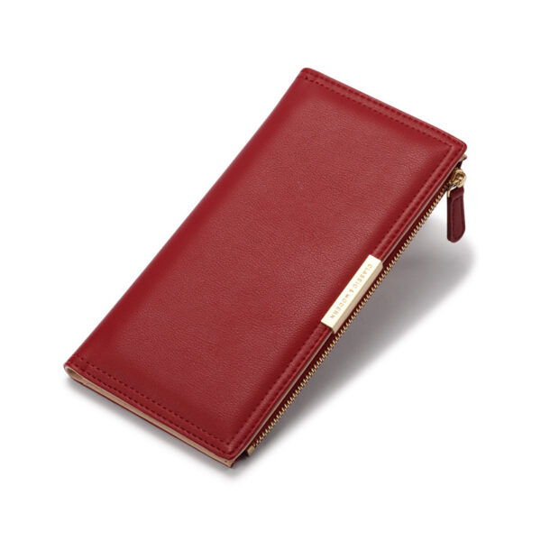 Geldbörsen Und Taschen Mode Einfarbig PU Geldbörse Universal #3309 – Bild 2